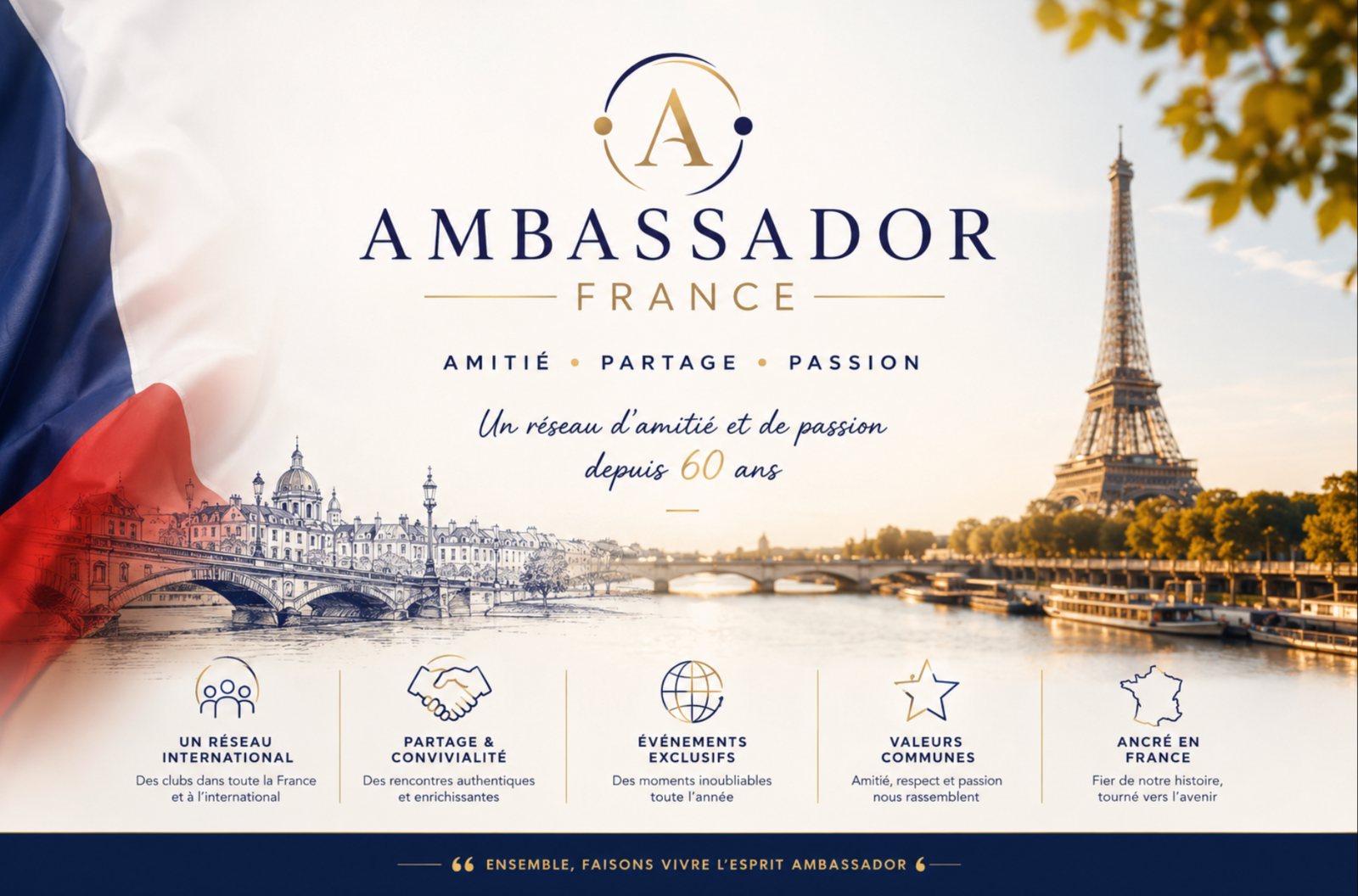 Ambassador France — Amitié, Partage, Passion — un réseau d'amitié et de passion depuis 60 ans