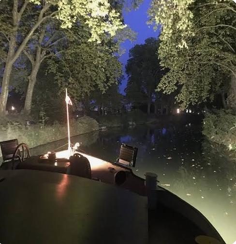 Croisière sur le Canal du Midi de nuit